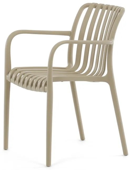Autronic BONTEC Jedálenská stolička, hnedá, plast, CT-X7029 CAP Farba: Béžová