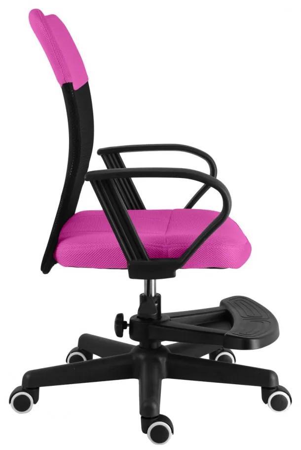 Detská stolička na kolieskach TIMMY II s podnožkou - látka, viac farieb Sivá