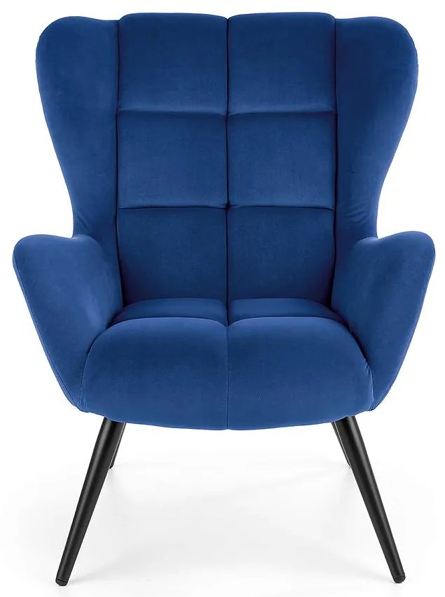 Kreslo Tyrion námornícka modrá/čierna