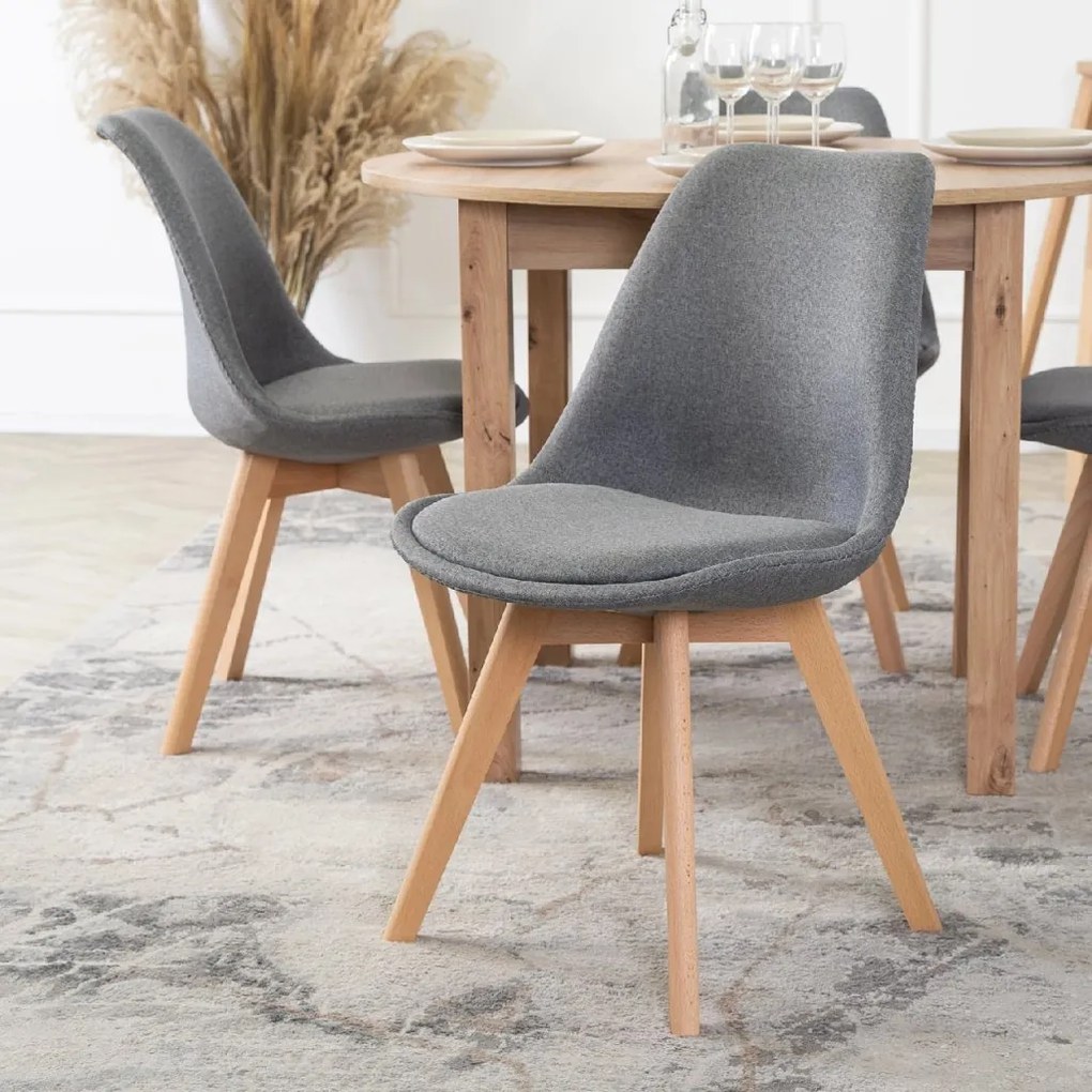 PROXIMA.store - Čalúnená jedálenska stolička NEVEL FARBA: čierna