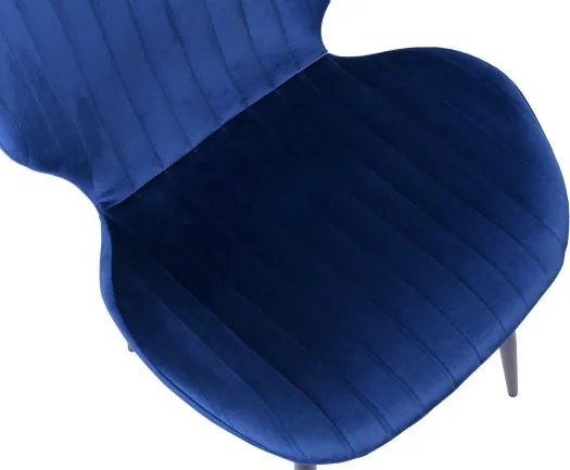 Jedálenská stolička DALLAS VELVET granátová