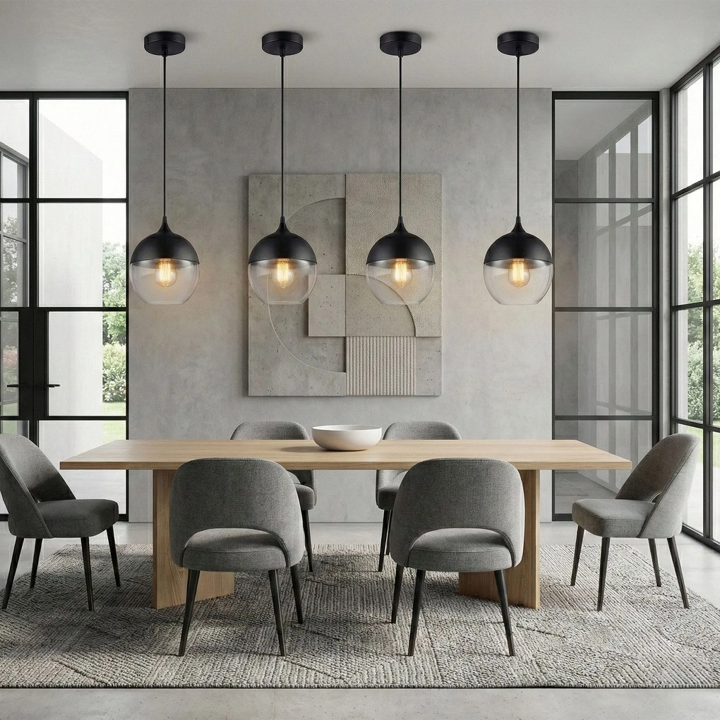 Toolight - Závesné svietidlo Zenit A, APP018-1CP, čierna, OSW-00126