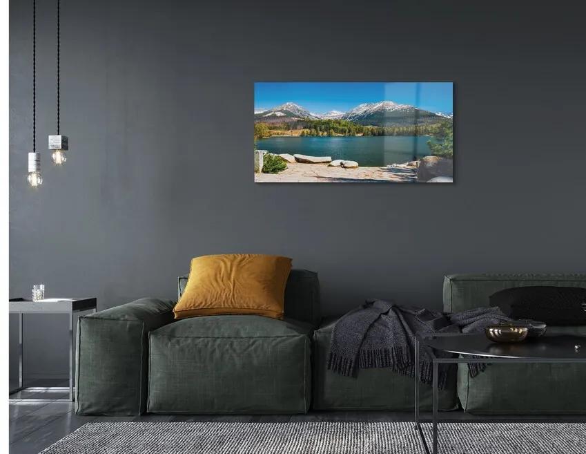Sklenený obraz jazierka salašnícky 100x50 cm