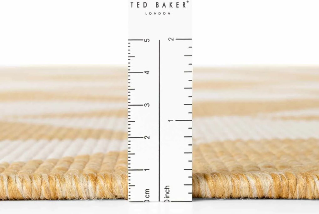 Ted Baker, Kusový koberec Ted Baker Haringey 106380 Yellow White, 120x170, žltá, chodba / predsieň