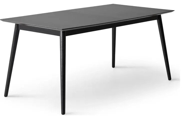 Čierny rozkladací jedálenský stôl s čiernou doskou 90x165 cm Meza – Hammel Furniture
