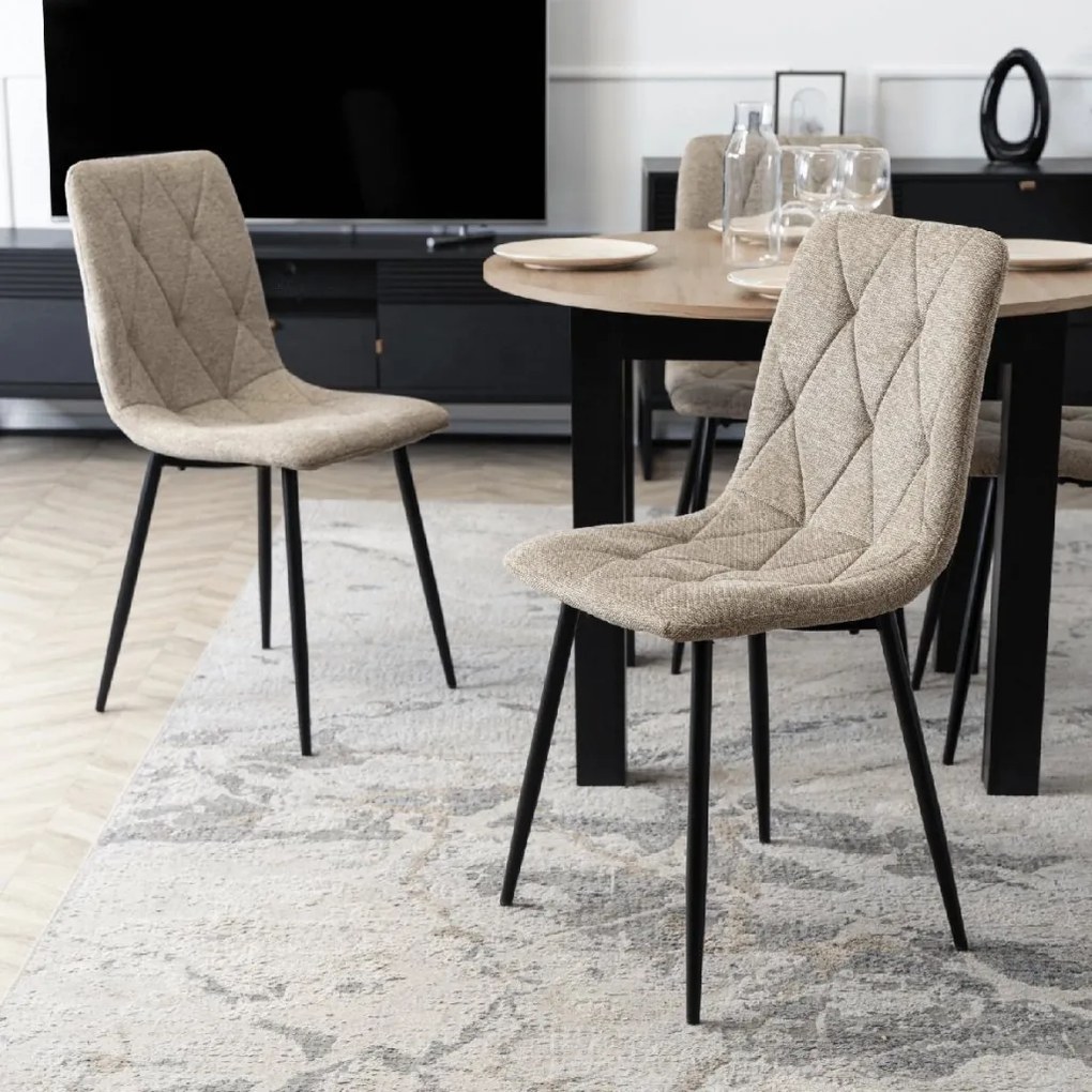 PROXIMA.store - Čalúnená jedálenská stolička ROBIN 2 FARBA: béžová