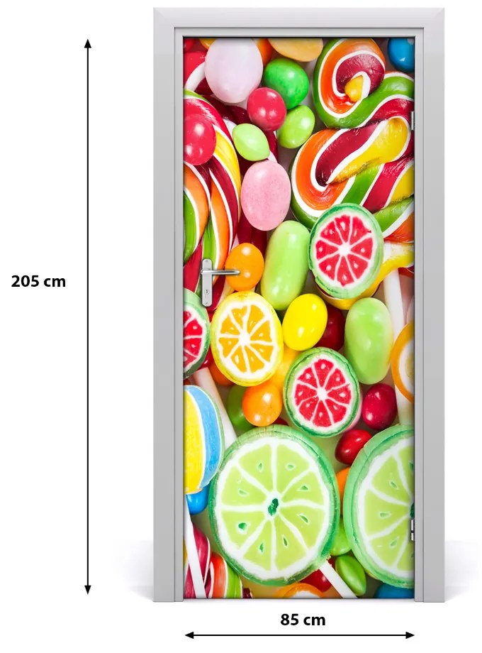 Fototapeta na dvere samolepiace farebné sladnosti 85x205 cm