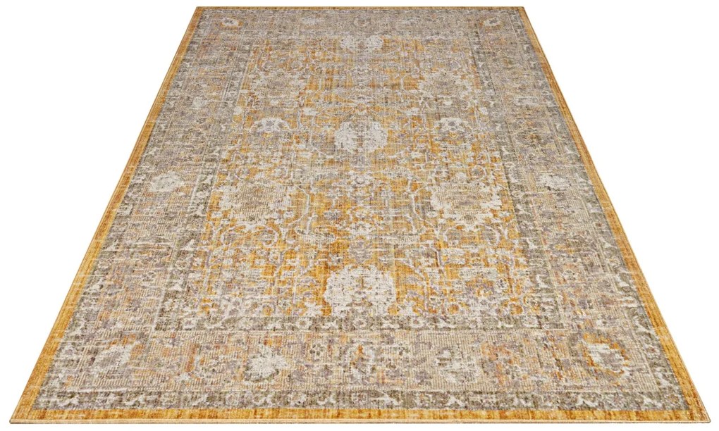 Kusový koberec Cairo 105590 Luxor Gold – na von aj na doma, 120x170, žltá, chodba / predsieň, Hanse Home