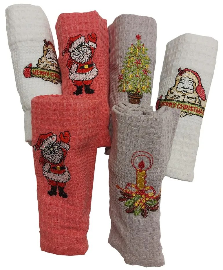 CHRISTMAS EVE kuchynské utierky 6 ks