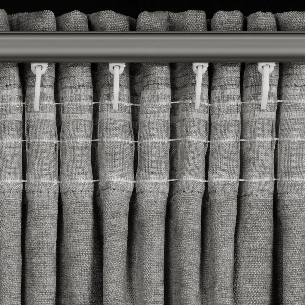 ZÁVES NA PÁSKE VANI 140X270 CM SIVÁ