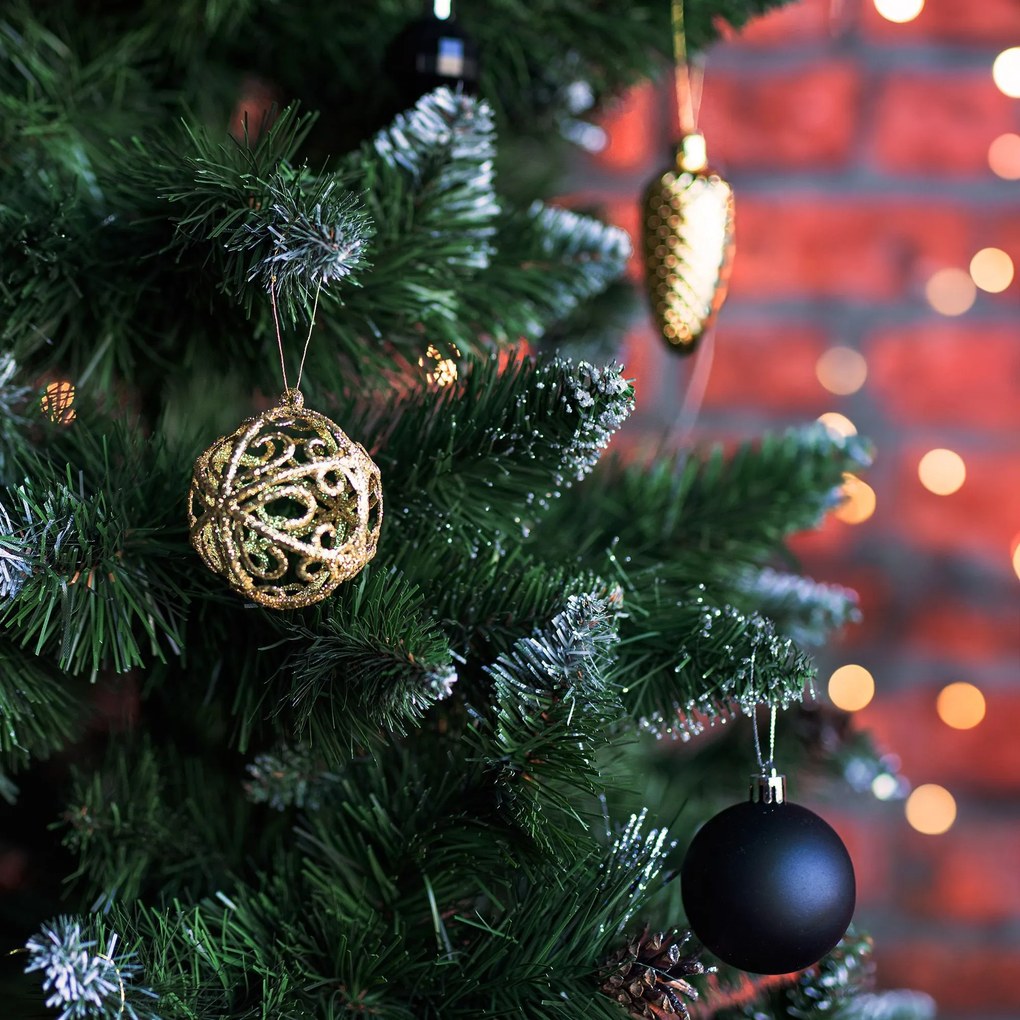 Tutumi Tutumi, sada vianočných gúľ 100ks KL-21X04, čierna, CHR-00652