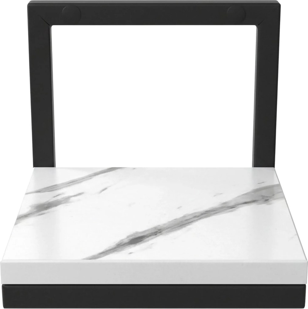 Závesný stojan na kvety TORGET čierny/biely