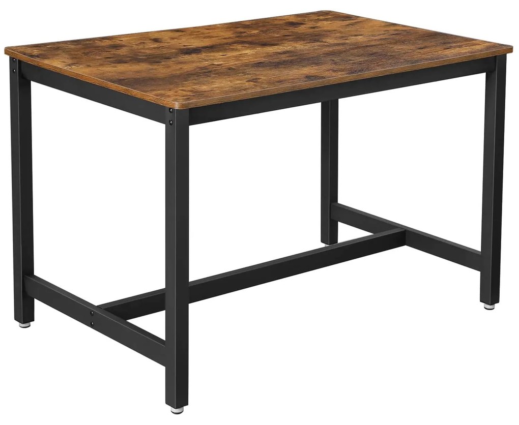 Kuchynský stôl, jedálenský stôl, rustikálny hnedý | VASAGLE