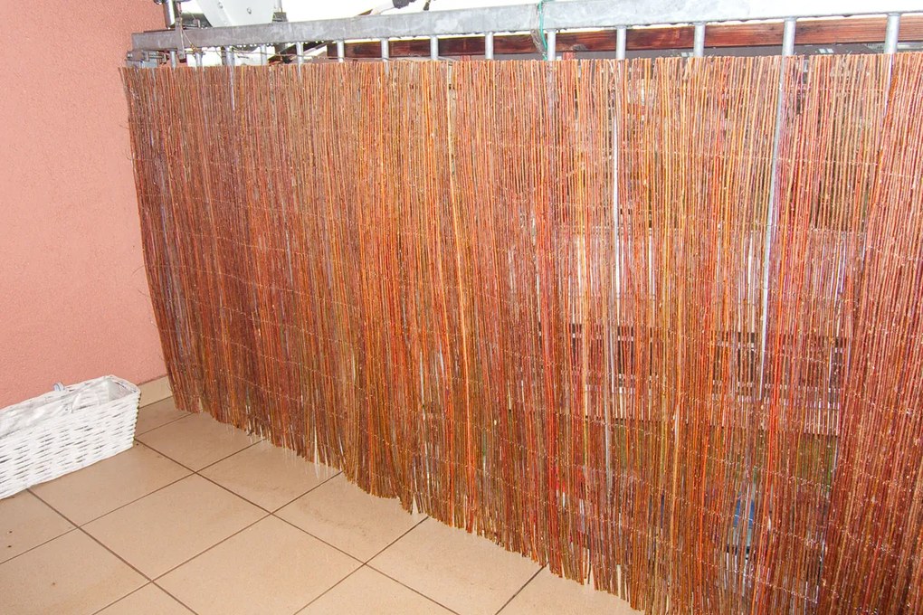 Prútená zástena na plot Výška plota: 140 cm, Dĺžka plota: 300 cm