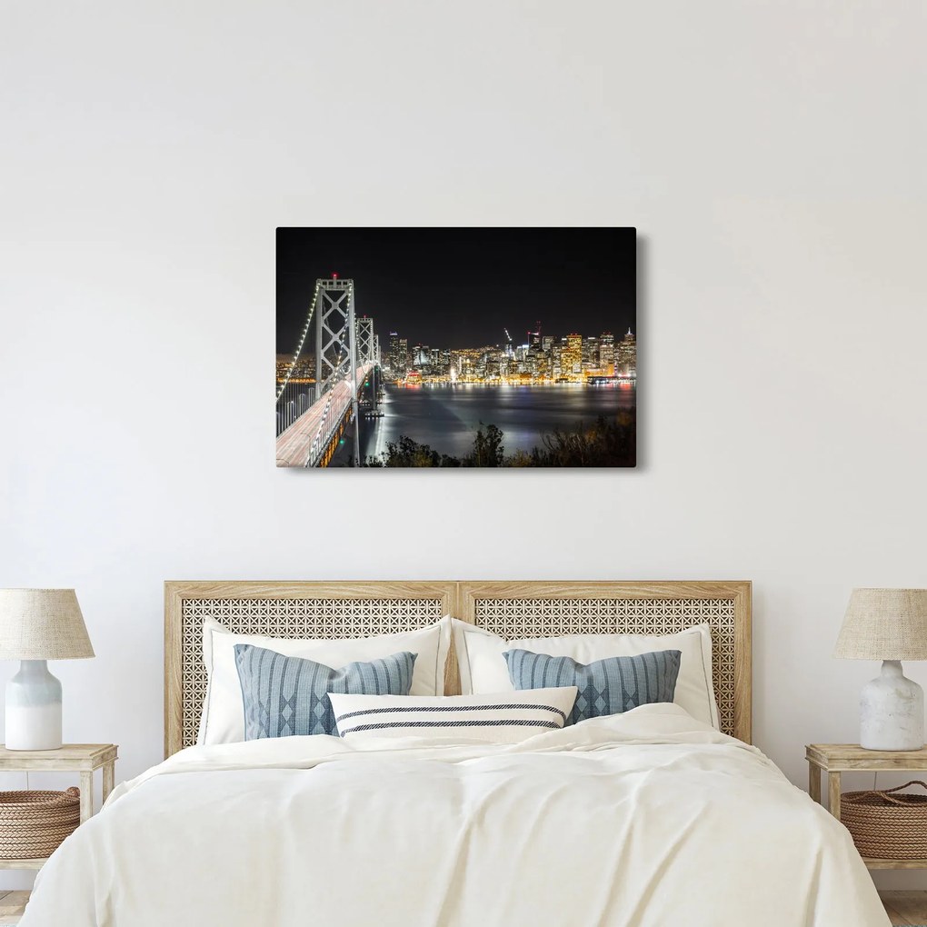 Obraz Brooklynského mostu a New Yorku (90x60 cm)