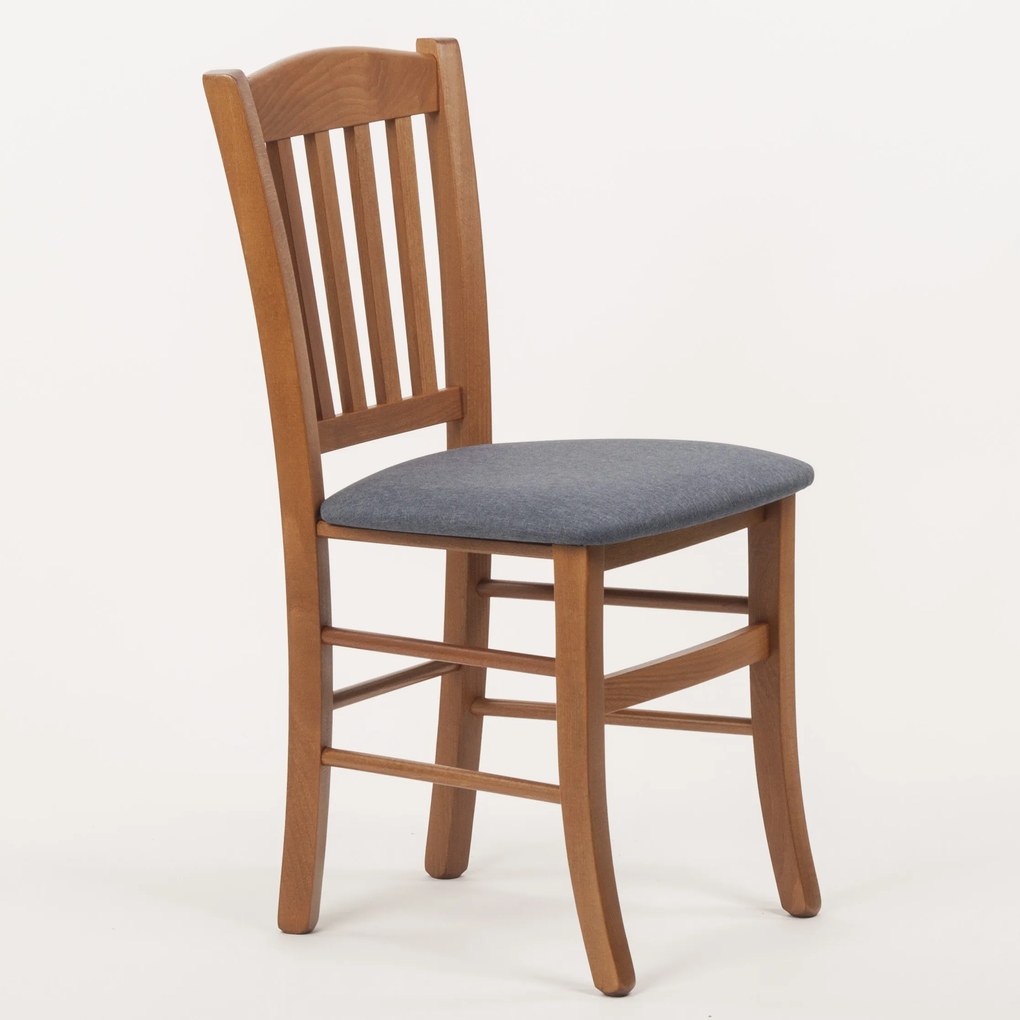 Stima Stolička VENETA s čalúneným sedákom Vyberte odtieň ->: Rustikál, Vyberte látku ->: LUX Jeans 33