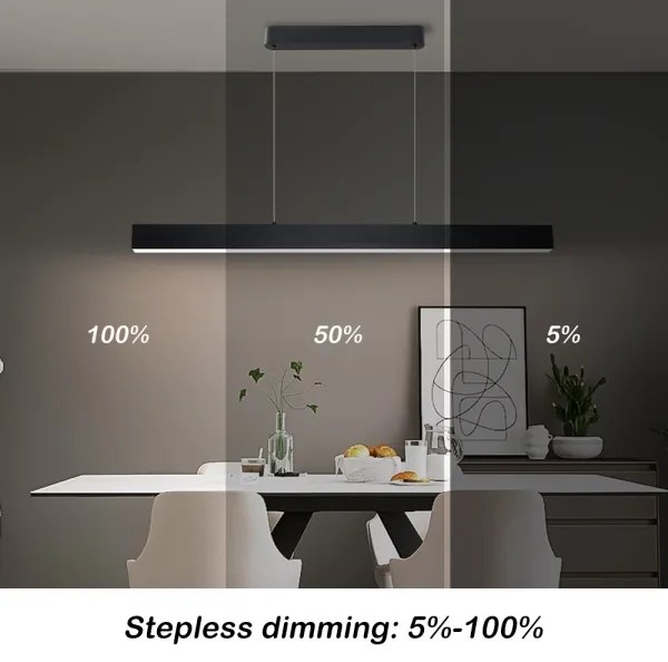 Brilagi - LED Stmievateľný luster SLEEKLINE SMART LED/40W/230V Wi-Fi Tuya čierna+DO