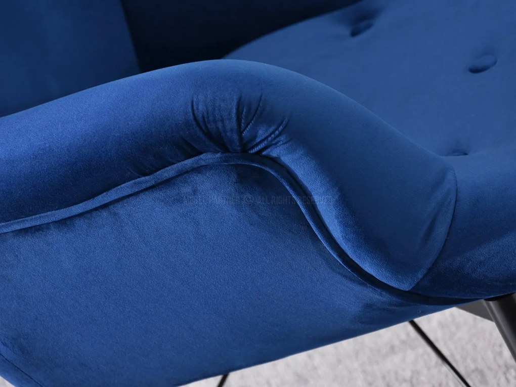 Relaxačné kreslo Dawntawn (tmavomodrá + čierna). Akcia -20%. Vlastná spoľahlivá doprava až k Vám domov. 1135671