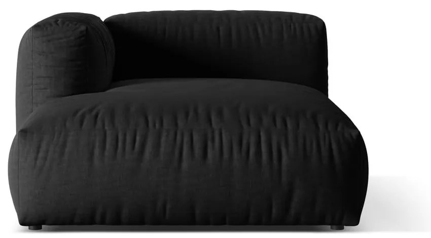 Čierny modul pohovky (ľavý roh) Martina – Micadoni Home