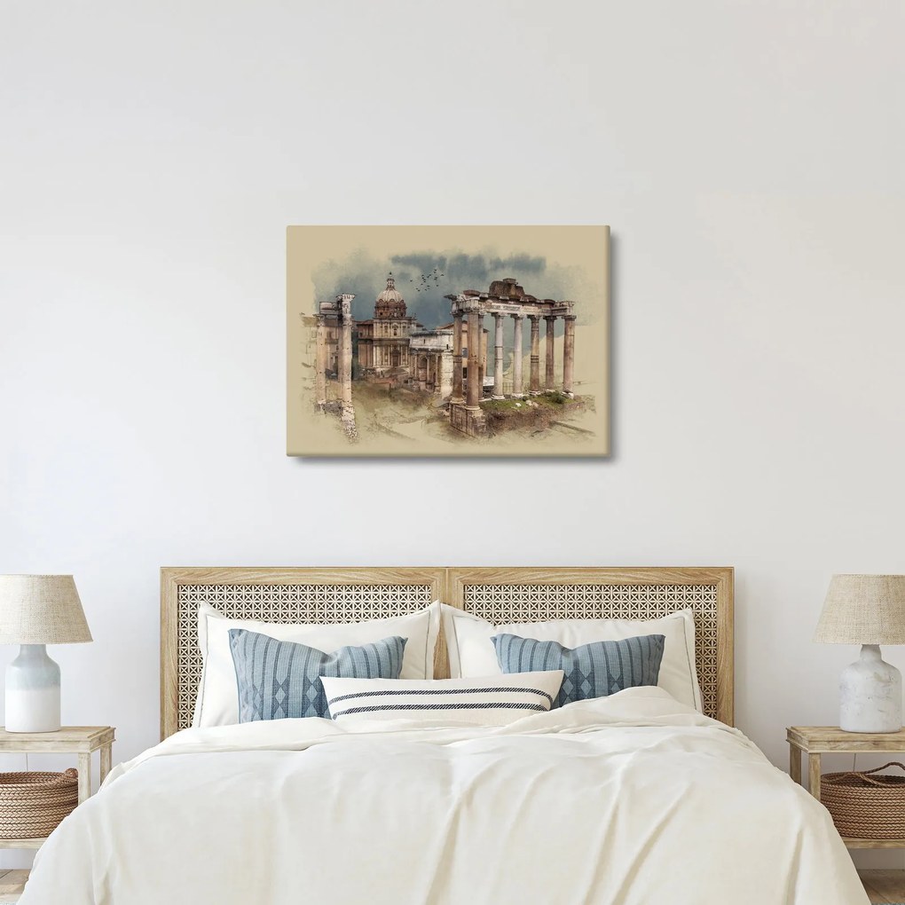 Obraz - Forum Romanum, Rím, Taliansko (70x50 cm)
