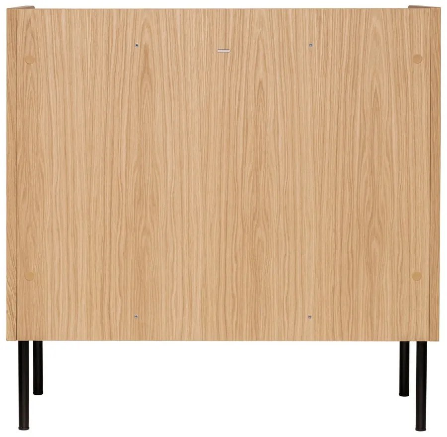 Vysoká komoda v dekore duba v prírodnej farbe 80x82 cm Wrap – Bonami Selection