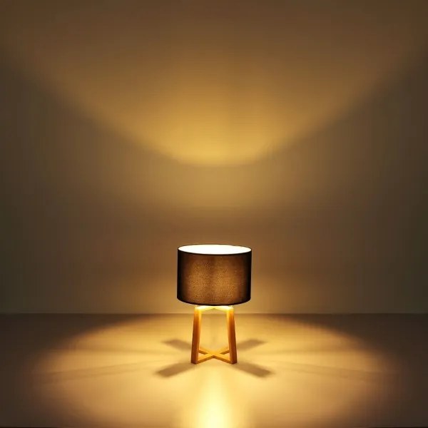 Globo 21621B - Stolná lampa MORITZ 1xE14/40W/230V čierna