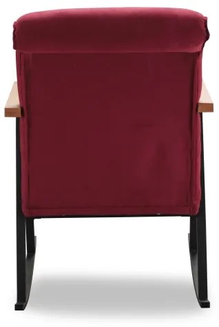 Hojdacie kreslo LUNI červené