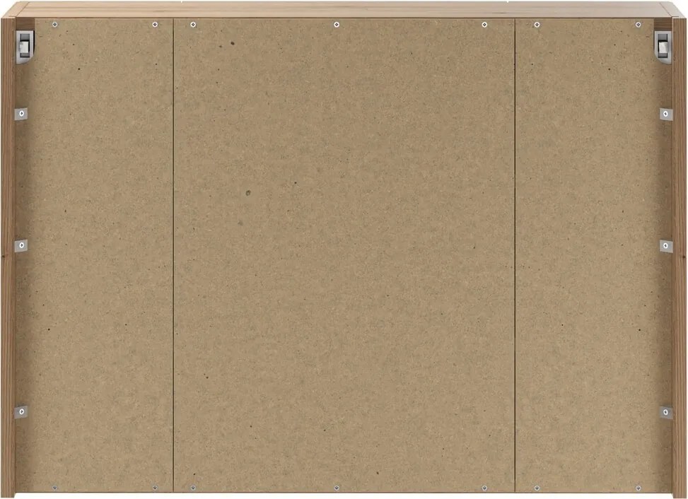 Závěsná koupelnová skříňka se zrcadlem UNI 80 cm dub coast evoke