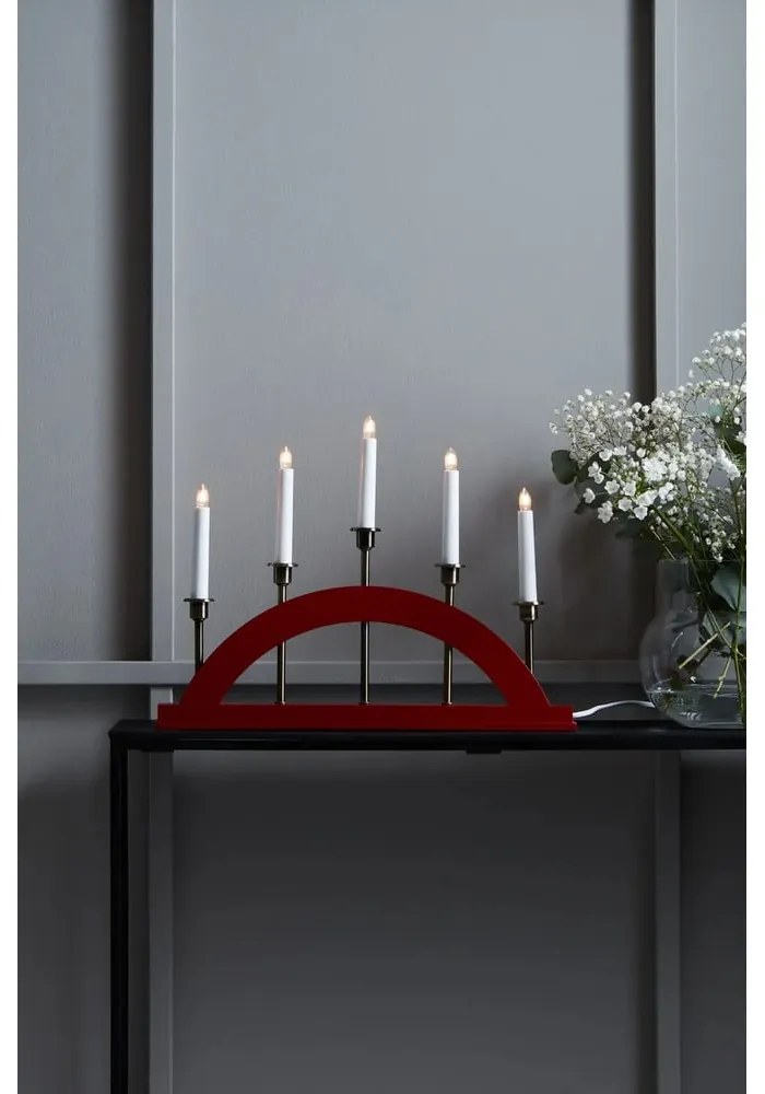 Červená vianočná svetelná dekorácia Bridge – Markslöjd