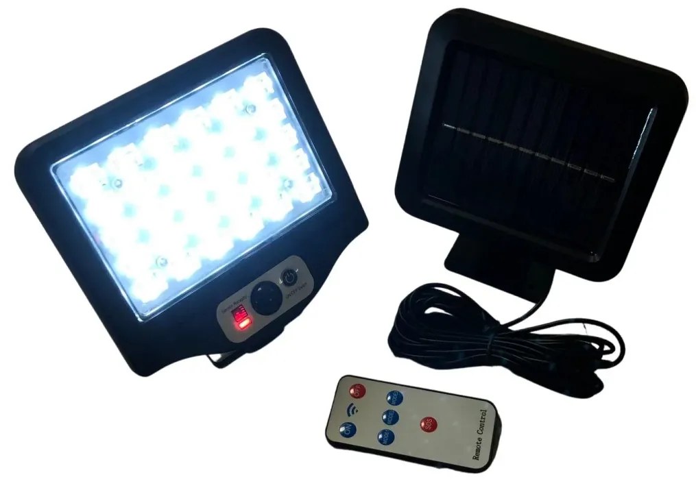 Solárna nástenná lampa so solárnym panelom WORTH AIR W-780-7
