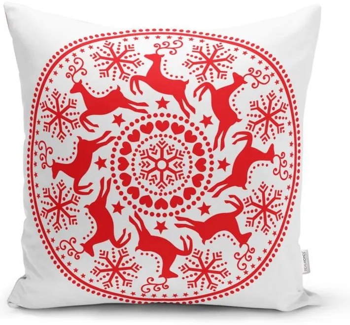 Súprava 4 vianočných obliečok na vankúš a behúň na stôl Minimalist Cushion Covers Christmas