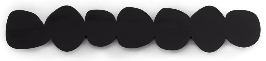 Čierny kovový nástenný vešiak s poličkou 80 cm Tumulo – Spinder Design