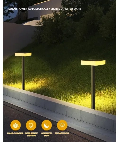 Immax NEO 07911L - LED RGB Stmievateľné solárne svietidlo 1W/5V hranatý IP54 Tuya