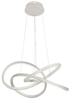 Stmievateľný LED luster na lane, 95 W, 230 V, 3000–6500 K, Ø 57 cm + diaľkový ovládač