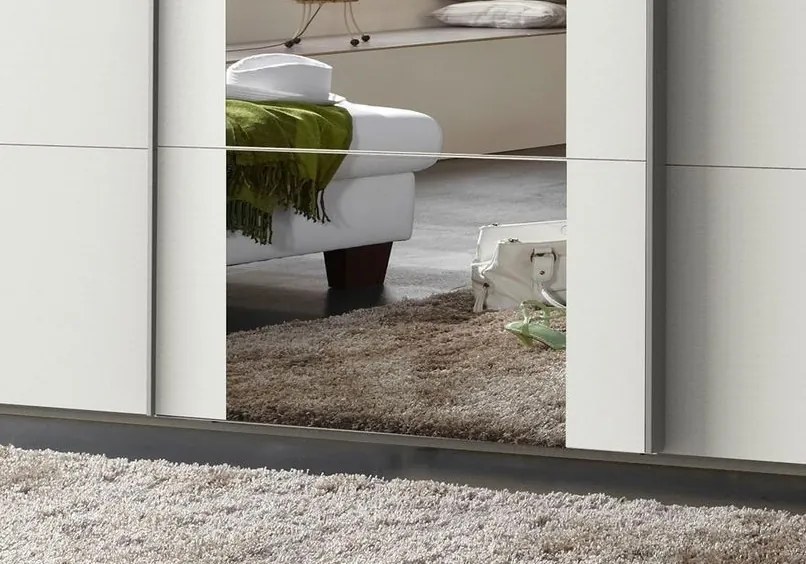 Šatníková skriňa Bern, extra šírka 360 cm/extra výška 236 cm, biela