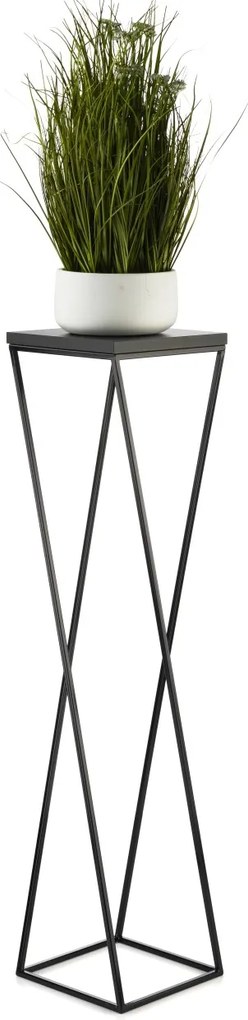 STOJAN NA KVETINÁČ LOFT7 100X24X24 CM ČIERNA
