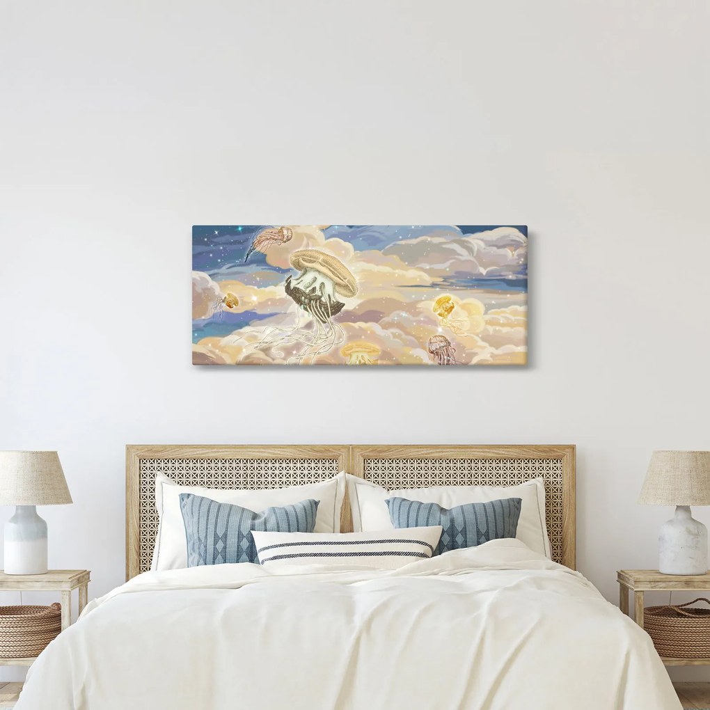 Obraz - Nebeské medúzy (120x50 cm)