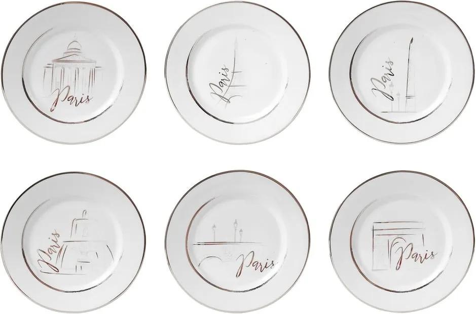 Sada 6 porcelánových dezertných tanierov Côté Table Capit