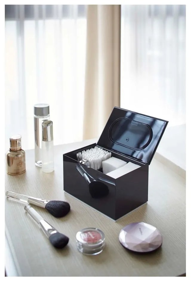 Čierna škatuľka do kúpeľne YAMAZAKI Veil