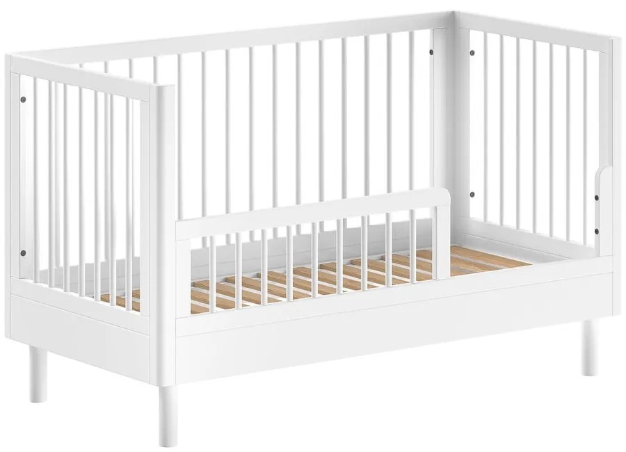 Biela postieľka z bukového dreva 70x140 cm Forrest – Vipack