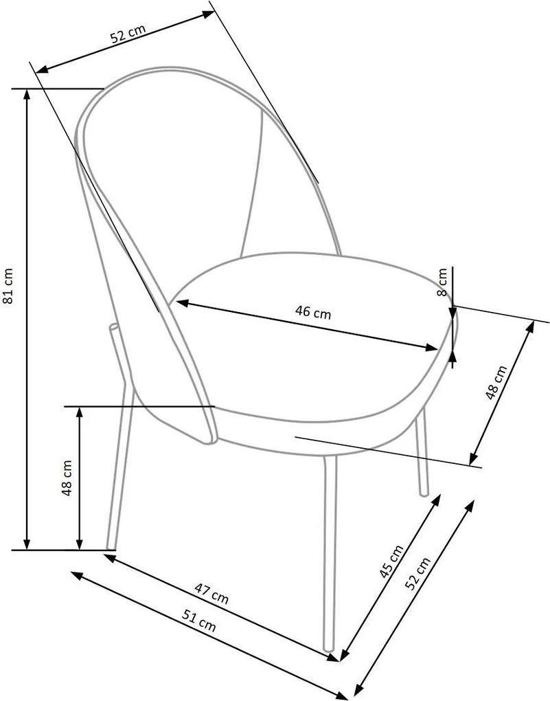AKCIA Sivá stolička NORME z lakovanej ocele II. akosť