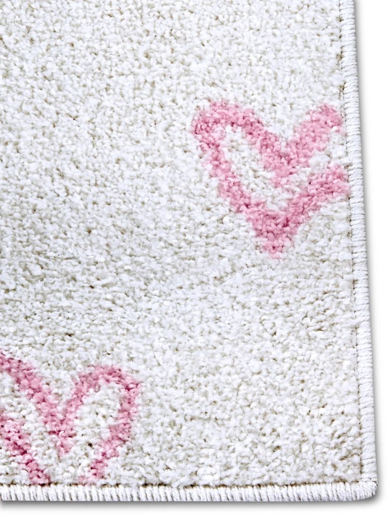 Hanse Home, Detský koberček Adventures 105945 Cream Rose, 120x170, ružová, detská izba