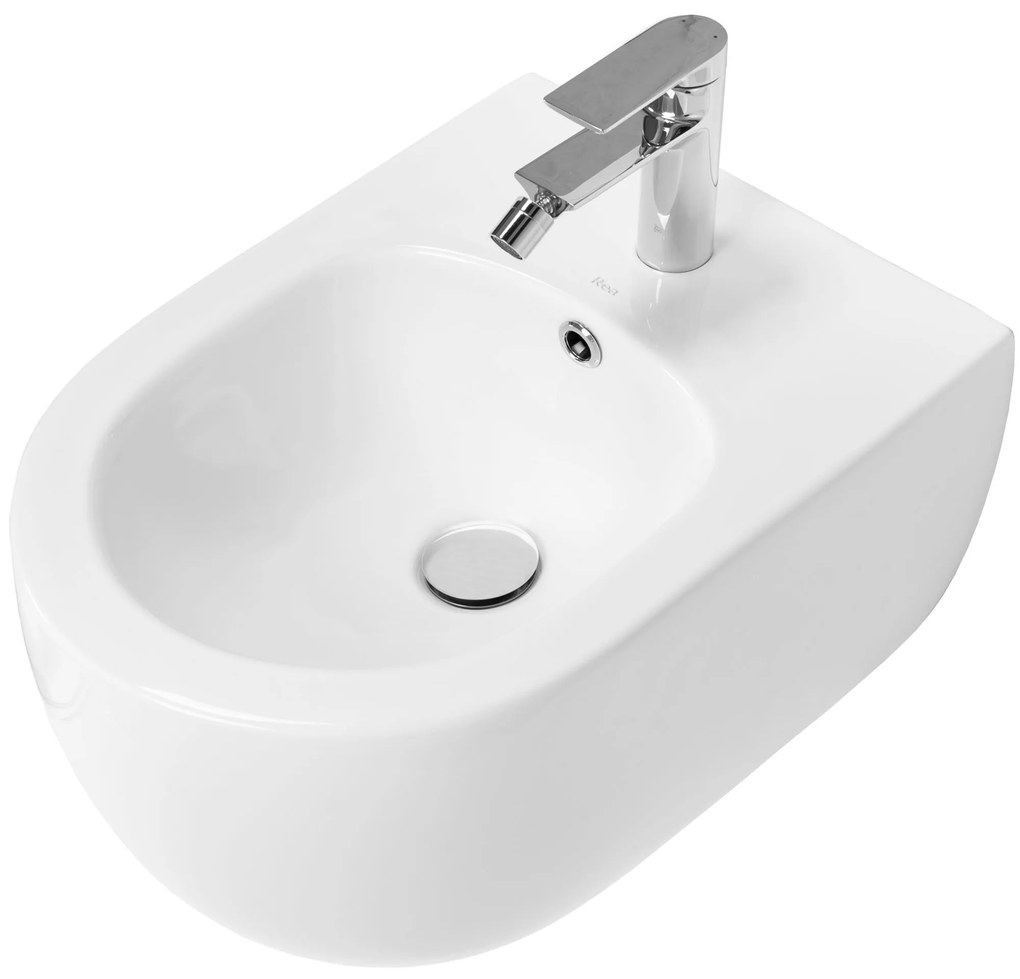 Rea Olivier, závesný bidet 50x36x30 cm, biela, REA-C6501