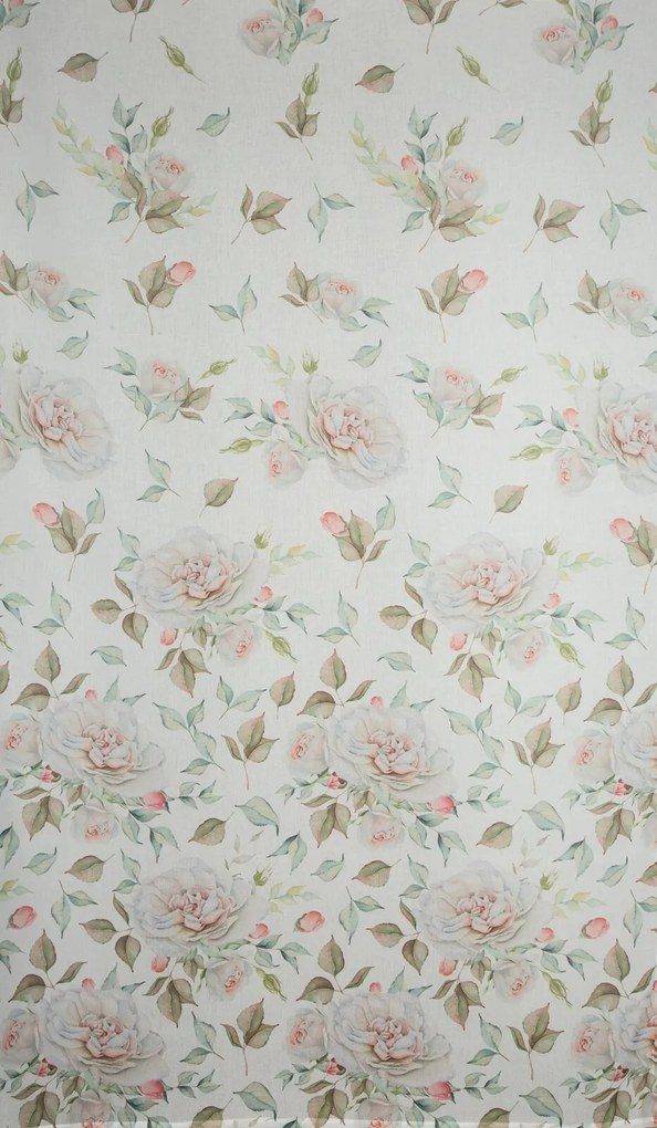 ZÁVES NA KRÚŽKOCH ROSA 1 140X250 CM VZOROVANÁ