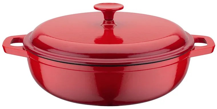 GSW Liatinový hrniec na dusenie/pekáč/tajin (30 cm, červená, hrniec na dusenie) (100290572)
