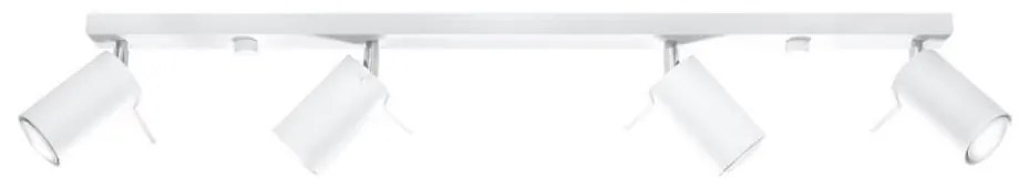 Sollux SL.0331 - Bodové svietidlo RING 4L 4xGU10/10W/230V biela