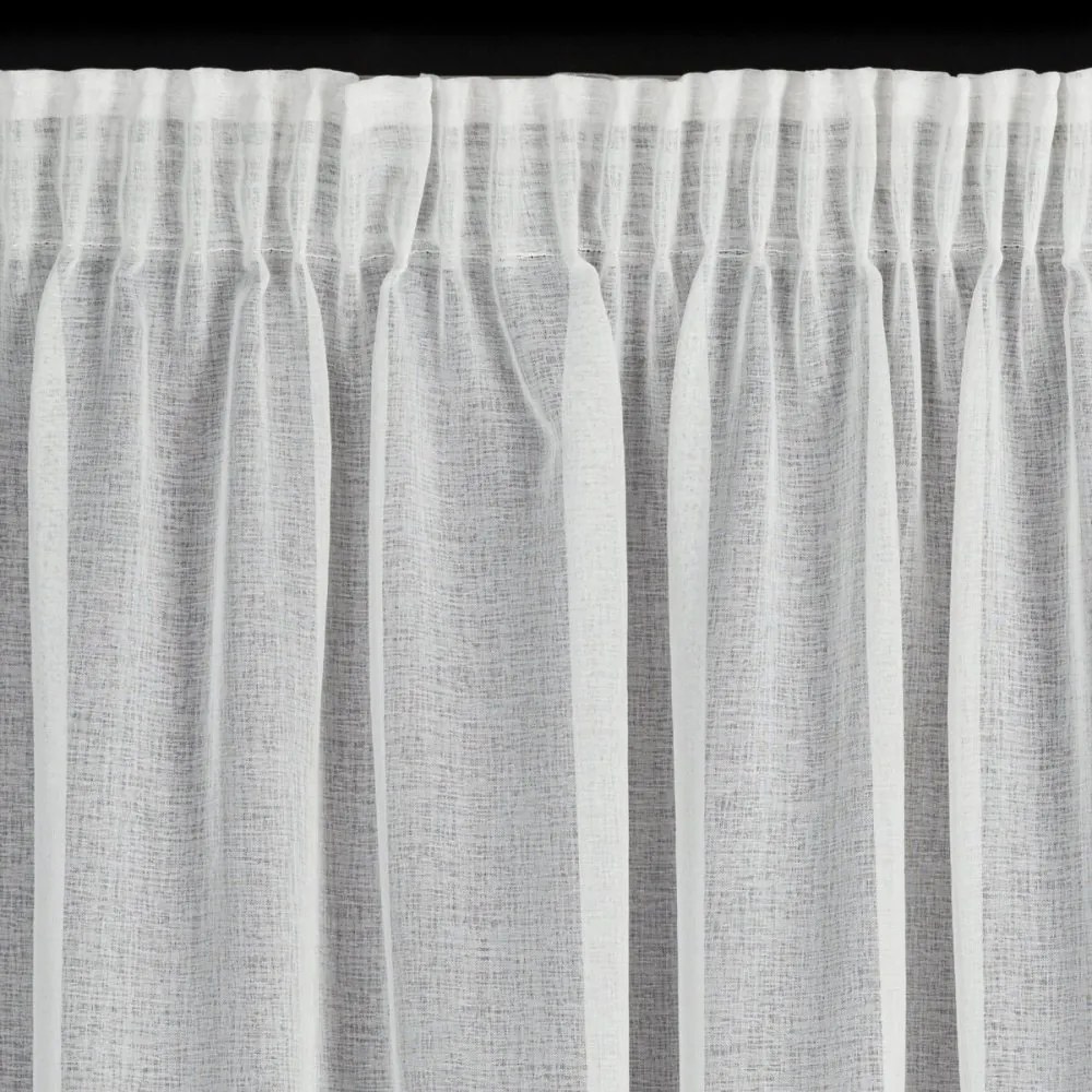 Moderná záclona s jemnou štruktúrou a striebornou potlačou Šírka: 140 cm | Dĺžka: 270 cm