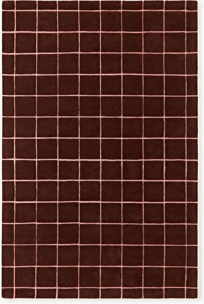 Ručne tuftovaný vlnený koberec's reliéfnou štruktúrou Kallie