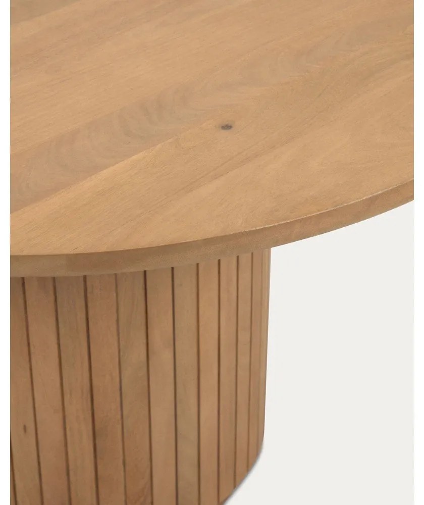 Okrúhly jedálenský stôl z mangového dreva v prírodnej farbe ø 120 cm Licia – Kave Home