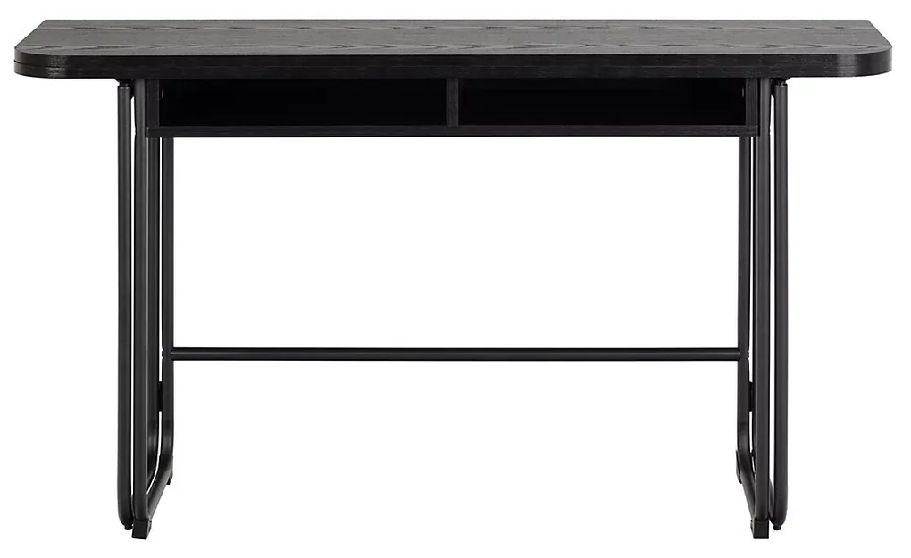 Rozkládací jídelní stůl Darlington 140 cm jasan černý